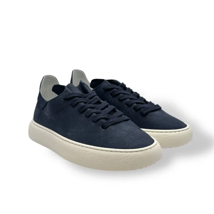 Sneakers Donna Stokton In Nakuck Blu Sfoderato art. 752-D, foto 2 di 5
