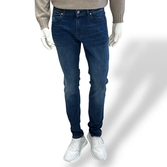 Jeans 5 Tasche Re-Hash In Denim UltraLight 9 Once Lavaggio Scuro art. P015 2D543, foto 1 di 3