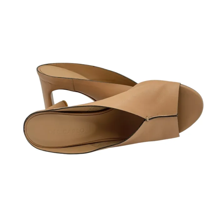 Sandalo Del Carlo  Sabot Mules Open Toe in Nappa Beige art. METIS 11725, foto 5 di 5