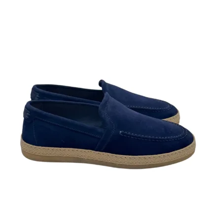 Mocassino Uomo Barrett In Camoscio Blu Fondo Gomma e Guardolo in Corda cod. Ray-13460.2