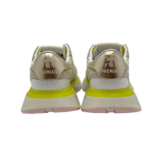 Sneakers Premiata Donna in Pelle Oro con Rete  art. Lauryn 7487, foto 5 di 5