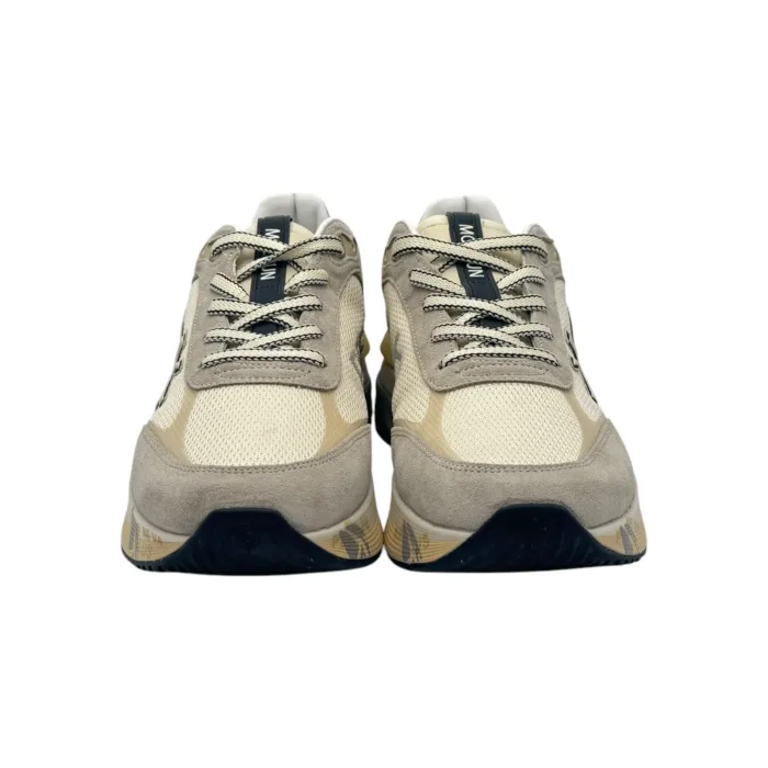 Sneakers Premiata Uomo In Camoscio e Rete Avorio art. Moerun 7298, foto 3 di 5