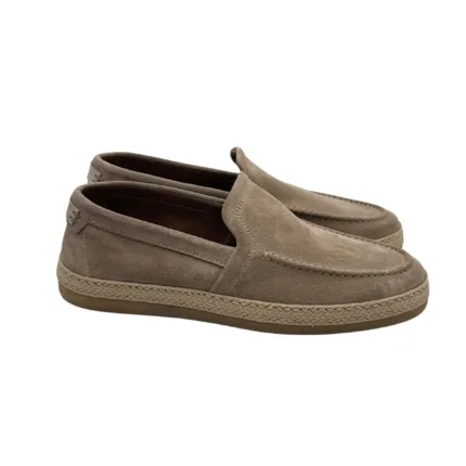 Mocassino Uomo Barrett In Camoscio Beige Fondo Gomma e Guardolo in Corda cod. Ray-13460.1