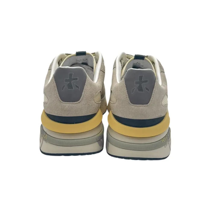 Sneakers Premiata Uomo In Camoscio e Rete Avorio art. Moerun 7298, foto 5 di 5