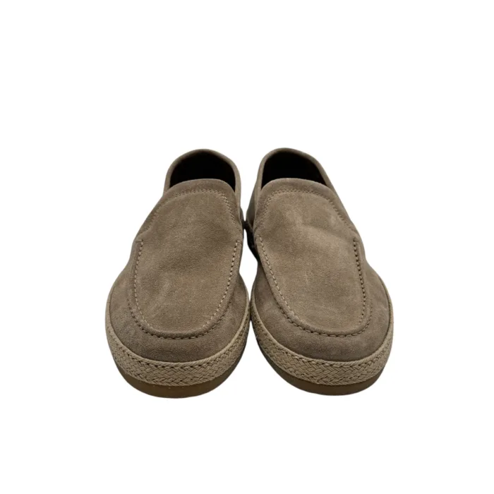 Mocassino Uomo Barrett In Camoscio Beige Fondo Gomma e Guardolo in Corda cod. Ray-13460.1, foto 4 di 5