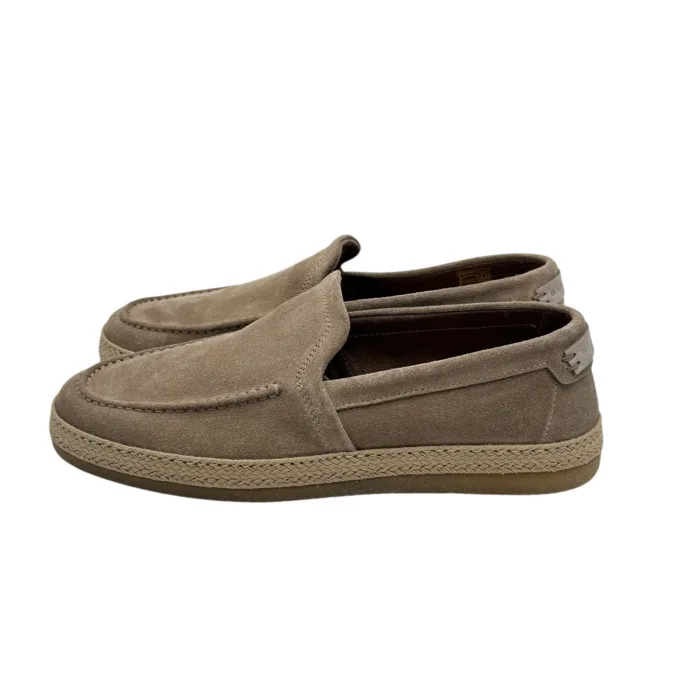 Mocassino Uomo Barrett In Camoscio Beige Fondo Gomma e Guardolo in Corda cod. Ray-13460.1, foto 3 di 5