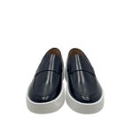 Mocassino Uomo Barrett In Pelle Spazzolata Blu Fondo Gomma cod. ONY-12888.20 - immagine 5