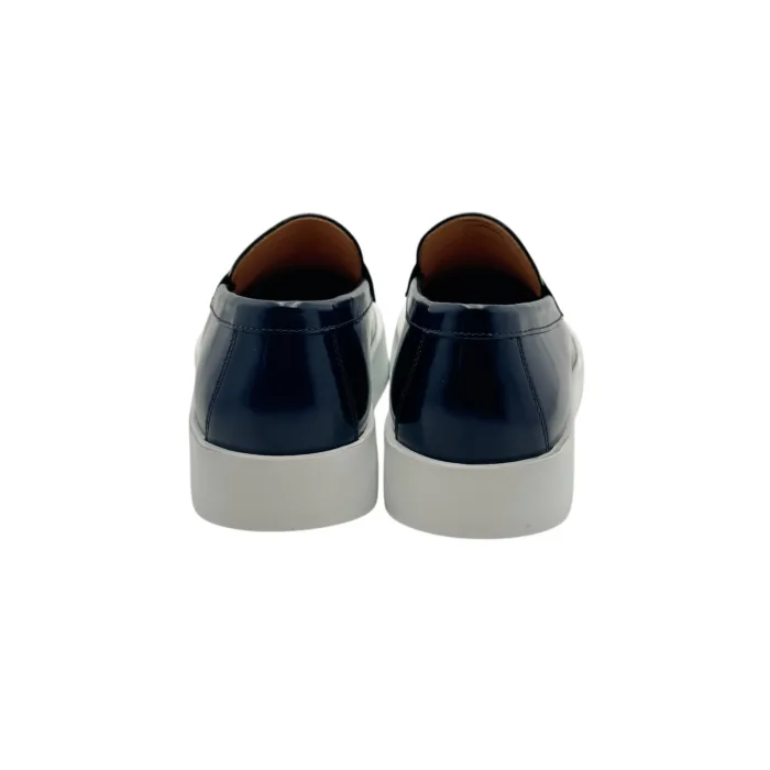 Mocassino Uomo Barrett In Pelle Spazzolata Blu Fondo Gomma cod. ONY-12888.20, foto 4 di 5
