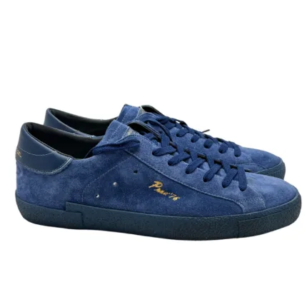 Sneakers Uomo Philippe Model Paris Prsx In Pelle Scamosciata Blu Fondo In Tinta art. PRLU DT01