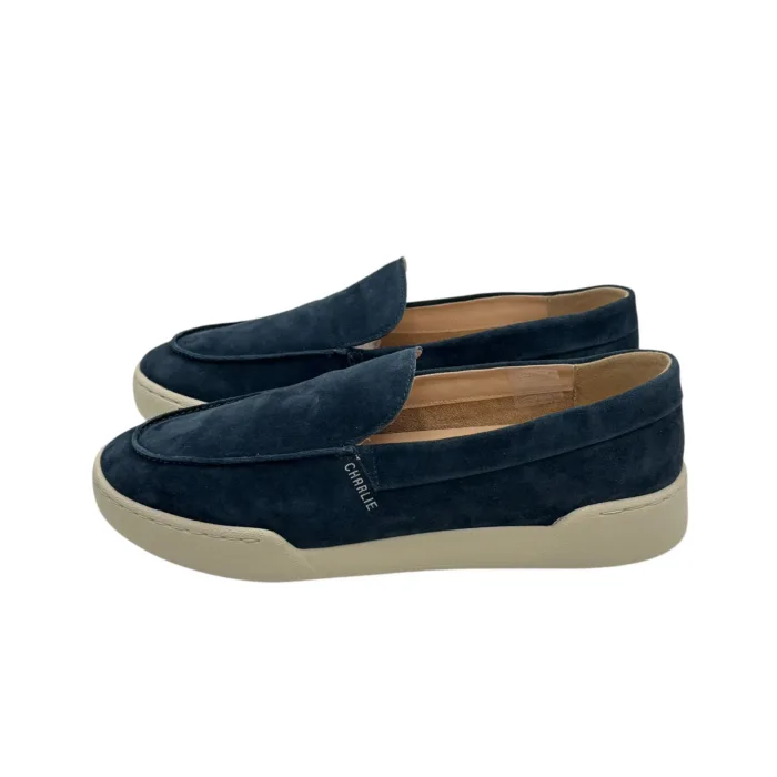 Mocassino Uomo Monoway in Camoscio Blu art. Charlie 21M, foto 4 di 5