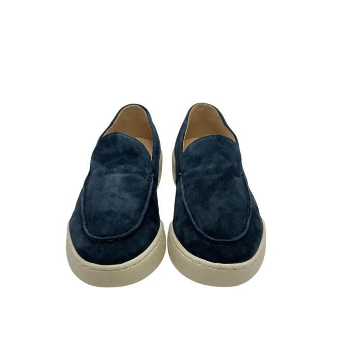 Mocassino Uomo Monoway in Camoscio Blu art. Charlie 21M, foto 3 di 5