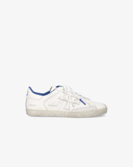 Sneakers Premiata Uomo In Pelle Bianca art. Steven 6652