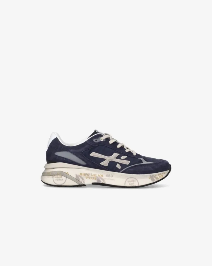 Sneakers Premiata Uomo In Camoscio Blu art Moerun 7306, foto 1 di 5