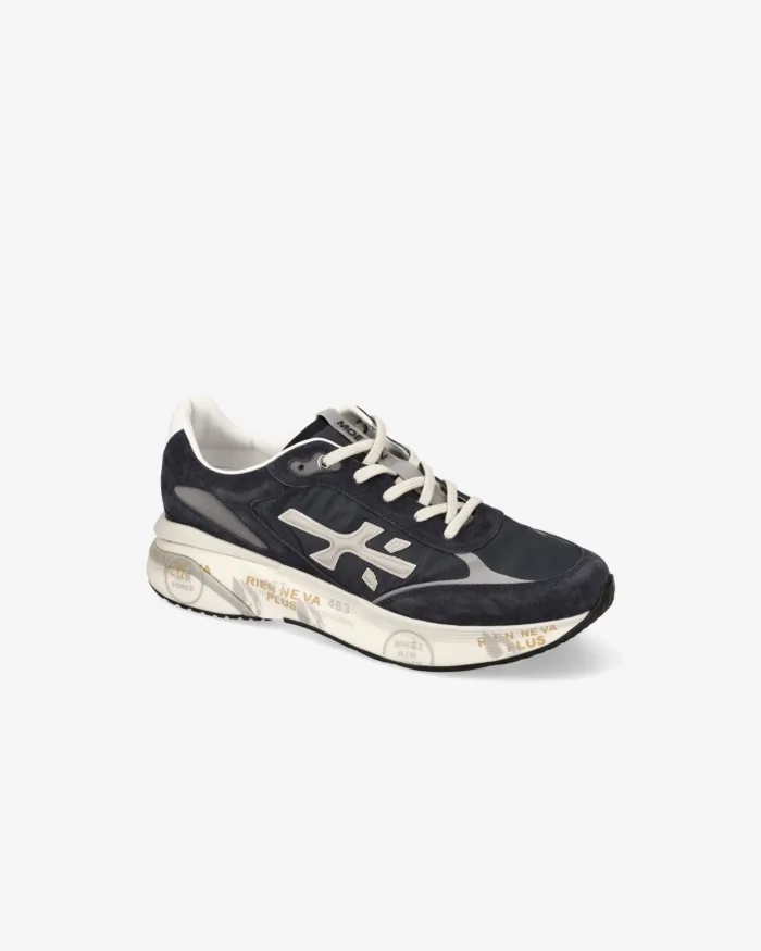 Sneakers Premiata Uomo In Camoscio Blu art Moerun 7306, foto 2 di 5