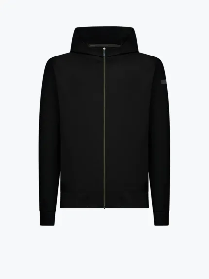 Felpa Con Cappuccio e Zip Uomo RRD Surflex Hood Zip Fleece Nera Art. 25150 Col 10