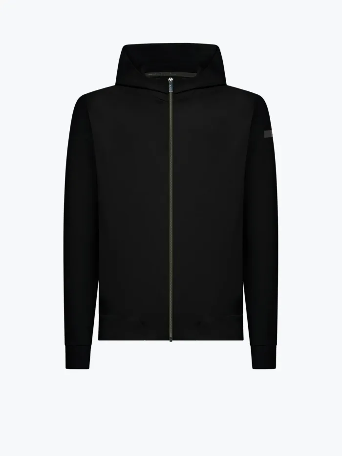 Felpa Con Cappuccio e Zip Uomo RRD Surflex Hood Zip Fleece Nera Art. 25150 Col 10, foto 1 di 1