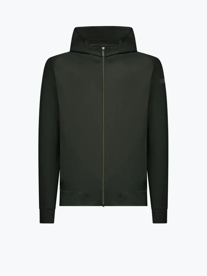 Felpa Con Cappuccio e Zip Uomo RRD Surflex Hood Zip Fleece Verde Art. 25150 Col 20, foto 1 di 1