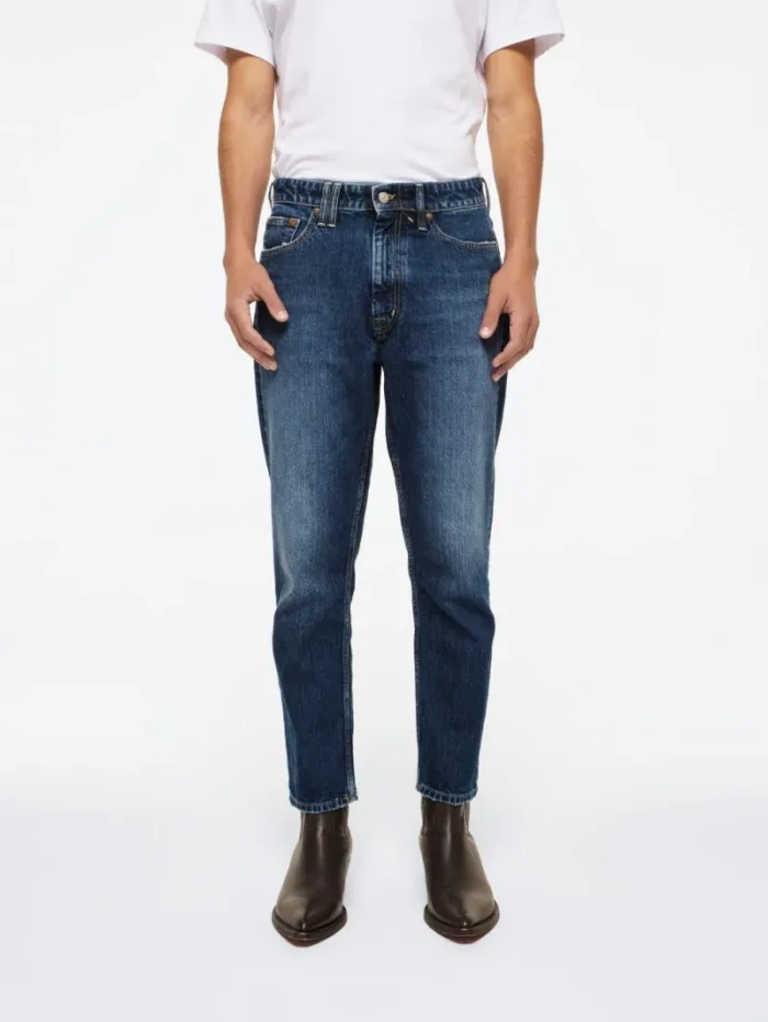 Jeans 5 Tasche Cycle Lavaggio Navy Blu art. Lucky Carrot Ankle Stone Wash, foto 1 di 4