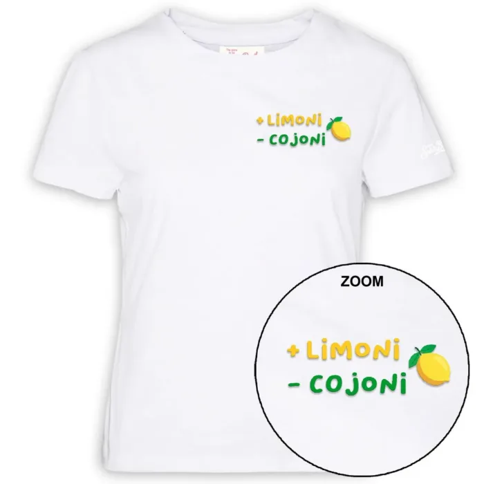 T-Shirt Donna Mc2 Saint Barth Bianca art. Emilie Limoni Cojoni 01N EMB, foto 1 di 1