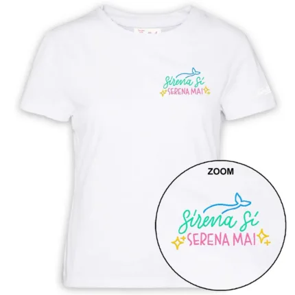 T-Shirt Mc2 Saint Barth Bianca art. Emilie Sirena Serena 01N EMB