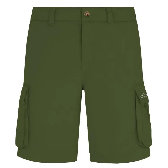 Bermuda In Cotone con Tasconi Mc2 Saint Barth Verdi art. Freeport Cotton 52 Military, foto 1 di 1