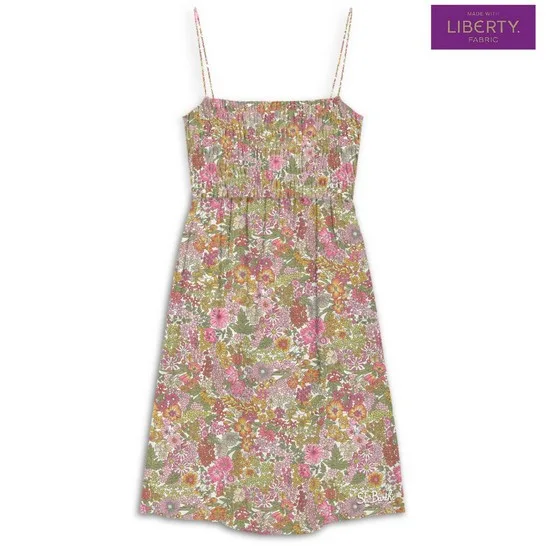 Mini Dress Mc2 Saint Barth Fantasia Floreale art. Hawa Cotton Margaret Annie 52, foto 1 di 1