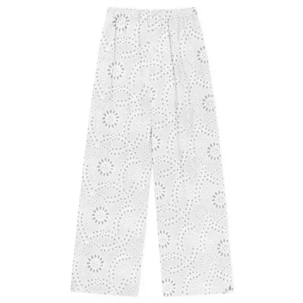 Pantalone Donna in Cotone Mc2 Saint Barth Bianco art. Inez Cotton Sunflower Embry 01