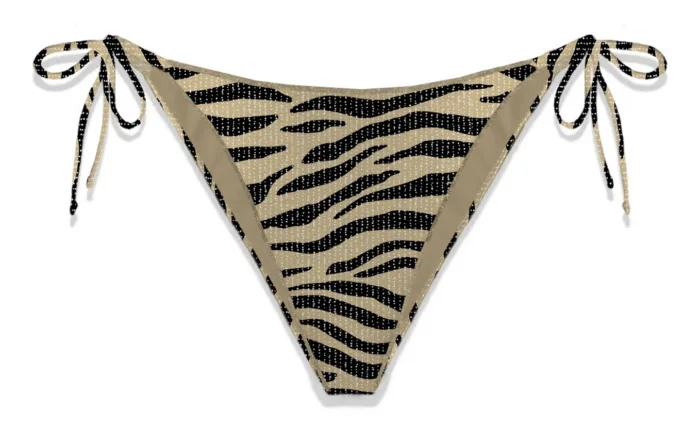 Costume Mc2 Saint Barth Brasiliana con Lacci Zebrata art. Marielle Overlock Lurex Zebra Color 11, foto 1 di 1