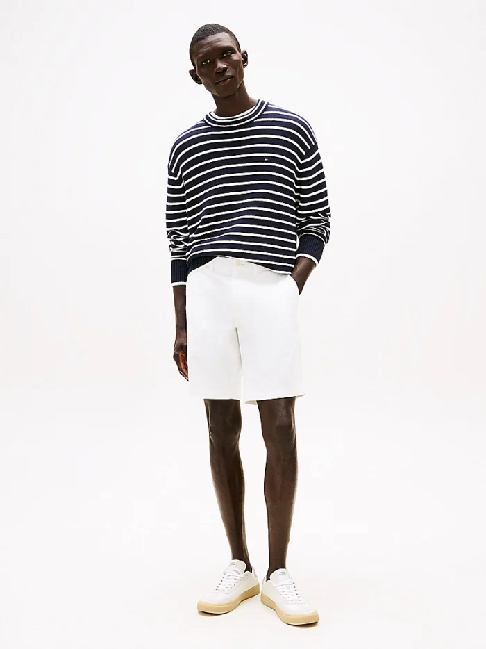 Bermuda Uomo Tommy Hilfiger color Bianco Brooklyn short 1985 art. MW0MW23563 YCF, foto 3 di 6