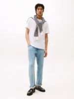 T-shirt Regular Fit con Bandierina ricamata Tommy Hilfiger Bianca art. MW0MW38637 YBR - immagine 2