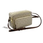 Borsa A Tracolla Pollini Heritage in Pelle Avorio con Dettagli Marroni E Tasca Con Cerniera Frontale art. TE8535PP0MQ1110C - immagine 2