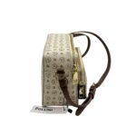 Borsa A Tracolla Pollini Heritage in Pelle Avorio con Dettagli Marroni E Tasca Con Cerniera Frontale art. TE8535PP0MQ1110C - immagine 3
