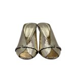 Sandalo Del Carlo  Sabot Mules Open Toe in Nappa Pitonata oro art. CANNES 11922 - immagine 2