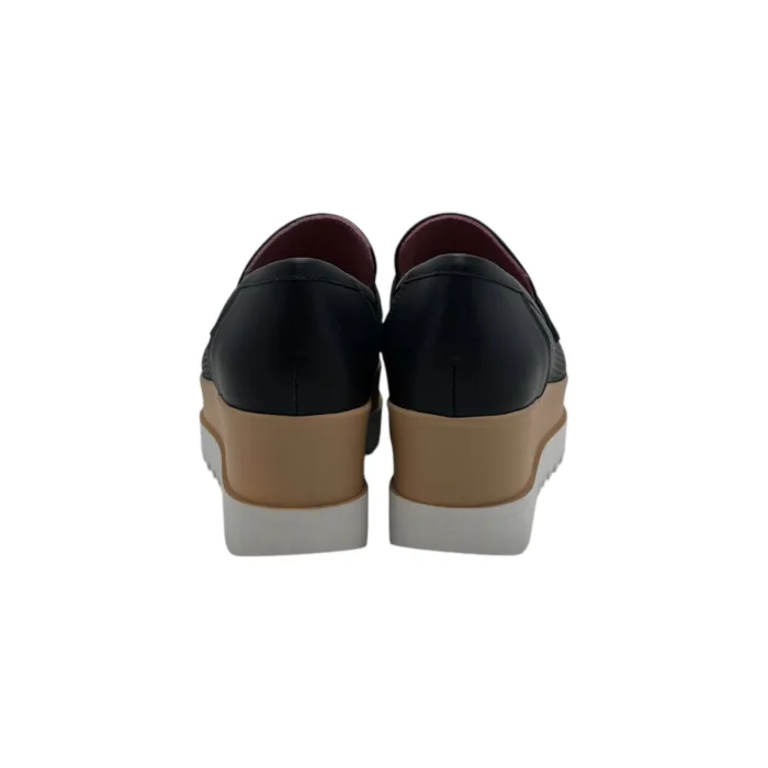Mocassino con zeppa Lorenzo Mari In Rafia Blu accessorio Fibbia Oro e zeppa 6cm art. PATTY 04, foto 5 di 5