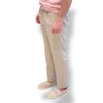 Pantaloni In Puro Lino con Elastico in vita e Tasca a Filo Michael Coal Beige art. MCDEN3783S25 - immagine 2