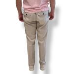 Pantaloni In Puro Lino con Elastico in vita e Tasca a Filo Michael Coal Beige art. MCDEN3783S25 - immagine 3