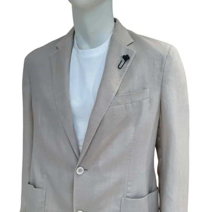 Giacca Lardini Sfoderata Beige Chiaro Art. EQ301AV99 EQR62201 322TW, foto 3 di 3