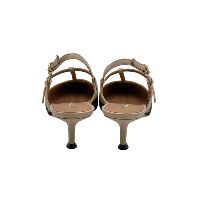 Slingback Lella Baldi in Pailettes Leopardate, tacco  60 mm art. LE2530, foto 6 di 6