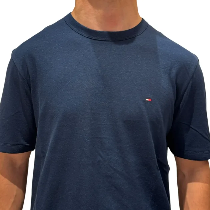 T-shirt Regular Fit con Bandierina ricamata Tommy Hilfiger Blu art. MW0MW38637 DAF, foto 2 di 2