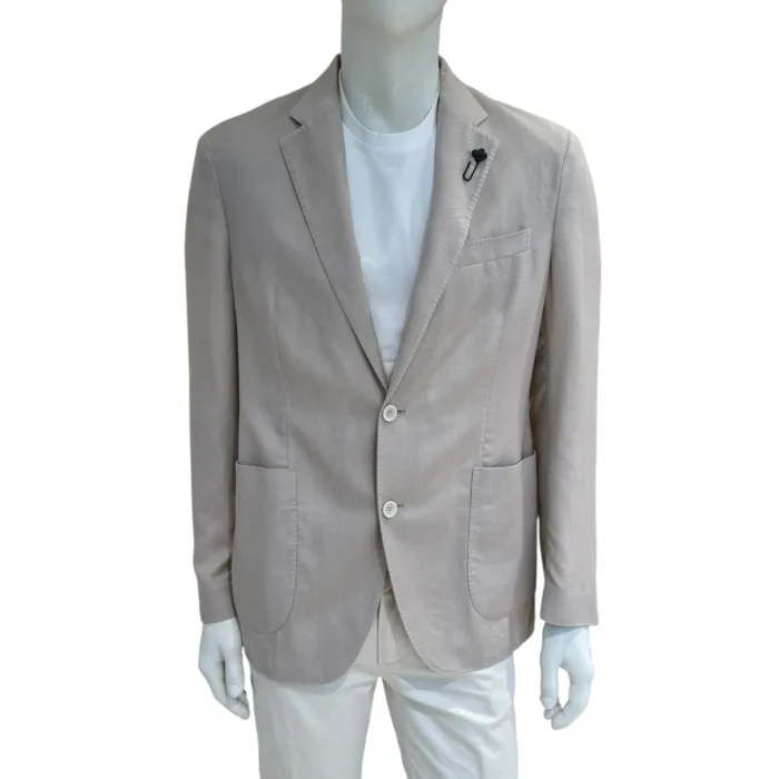 Giacca Lardini Sfoderata Beige Chiaro Art. EQ301AV99 EQR62201 322TW, foto 1 di 3