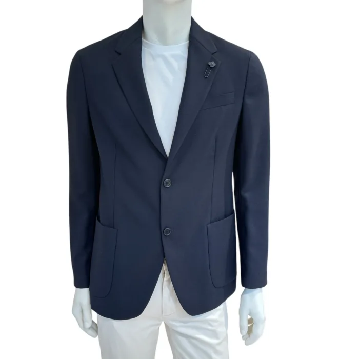 Giacca Lardini Sfoderata Blu Art. EQ949E EQEL62705 850, foto 1 di 4