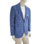 Giacca Lardini Sfoderata Azzurra Art. EQ528AE CN5002 1 - immagine 2