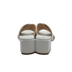 Sabot Mules Anna F In Pelle Bianca e tacco grosso 6 cm art. 3725 - immagine 6