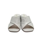 Sabot Mules Anna F In Pelle Bianca e tacco grosso 6 cm art. 3725 - immagine 4