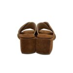 Sabot Mules Anna F In Camoscio Cuoio e tacco grosso 6 cm art. 3725 - immagine 6