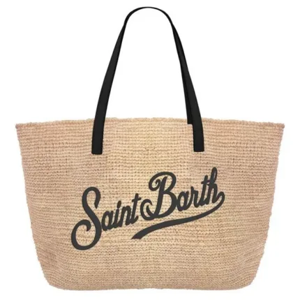Borsa a Spalla Grande Mc2 Saint Barth in Rafia Beige art. Raffia City 1100 Emb