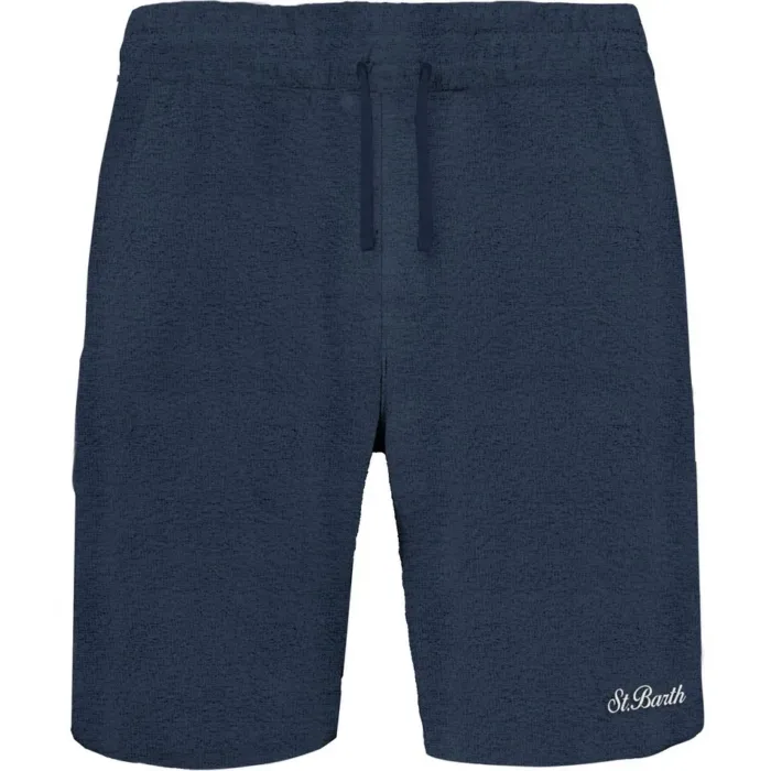 Bermuda Uomo Mc2 Saint Barth Blu In Spugna art. Randle Sponge Terry SB 61 Emb, foto 1 di 1