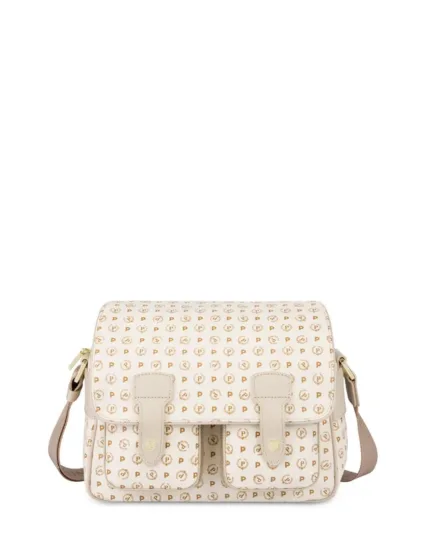 Borsa Pollini Reporter Heritage Avorio con dettagli Beige TE8421PP04Q