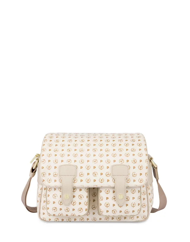 Borsa Pollini Reporter Heritage Avorio con dettagli Beige TE8421PP04Q, foto 1 di 5
