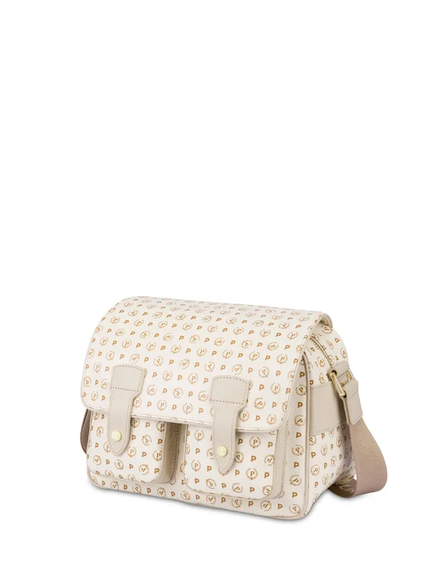 Borsa Pollini Reporter Heritage Avorio con dettagli Beige TE8421PP04Q, foto 2 di 5
